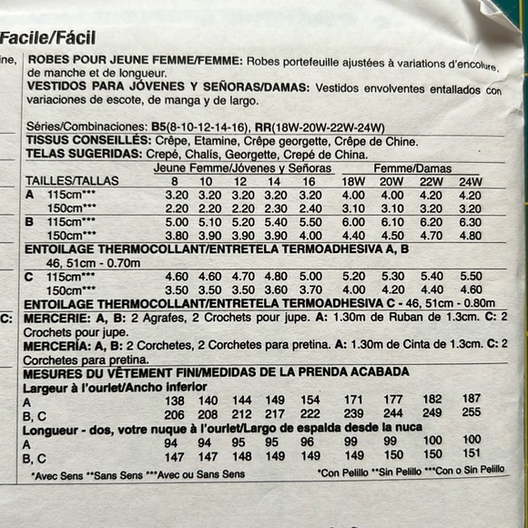 McCall Sewing Pattern - Dress M7743 - Picture 4 of 7